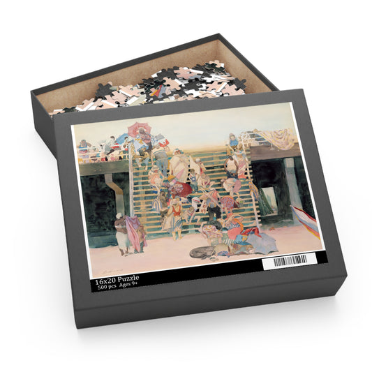 Descent Into Coney by David Levine – Puzzle (500-piece)