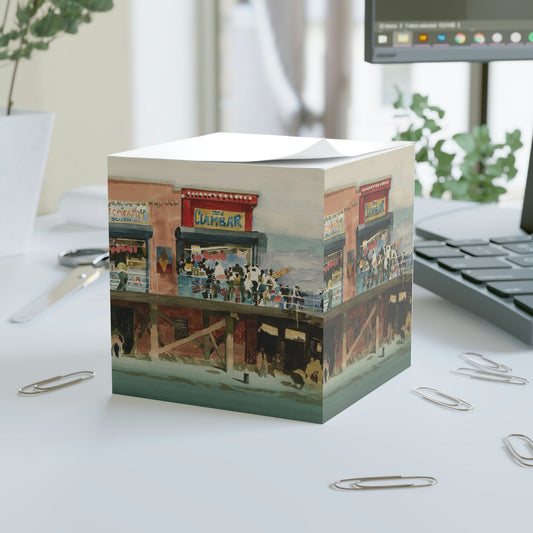 Coney Island Cul-de-Sac by David Levine - Note Cube