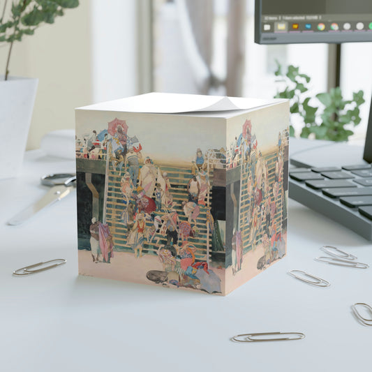 Descent Coney Island by David Levine - Note Cube