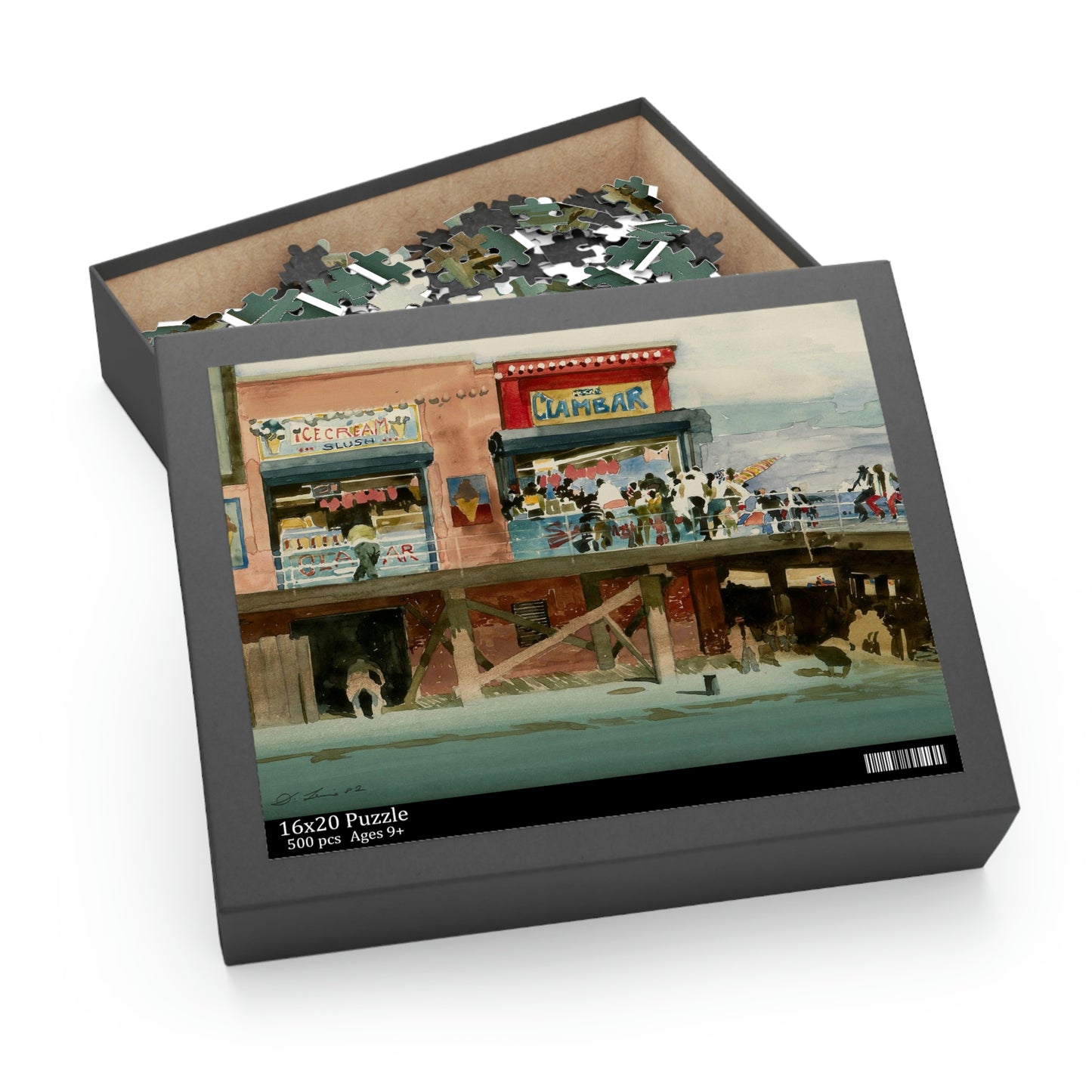 Coney Island Cul-de-Sac by David Levine - Puzzle (500-Piece)