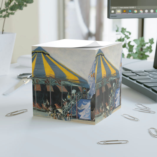 Coney Island Carousel by David Levine - Note Cube