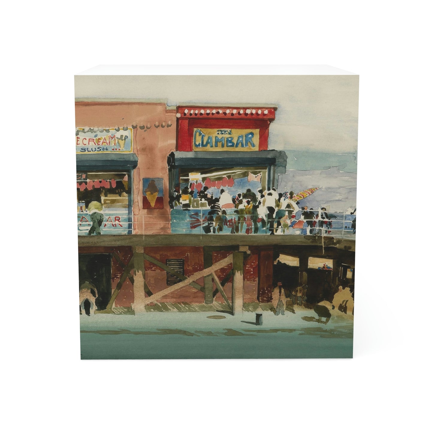 Coney Island Cul-de-Sac by David Levine - Note Cube