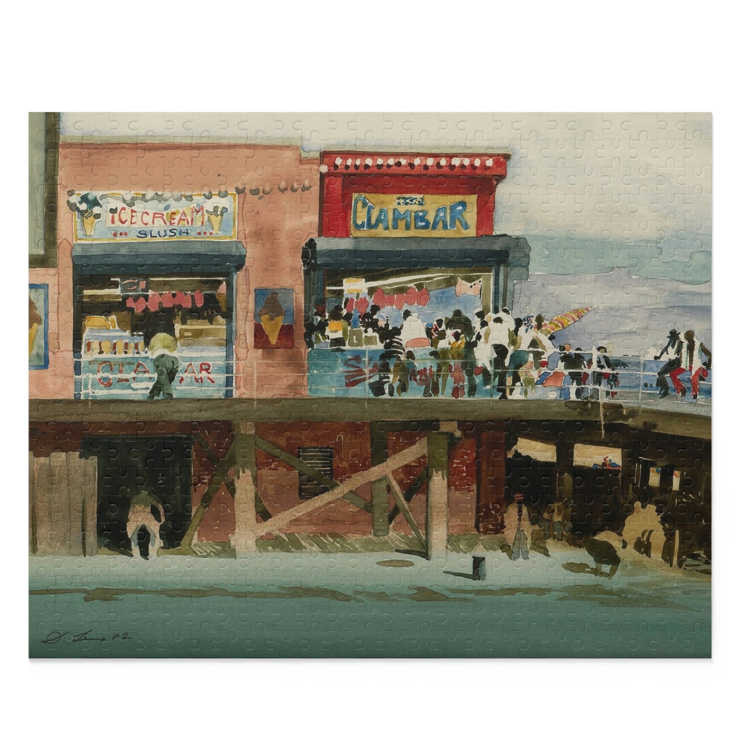 Coney Island Cul-de-Sac by David Levine - Puzzle (500-Piece)