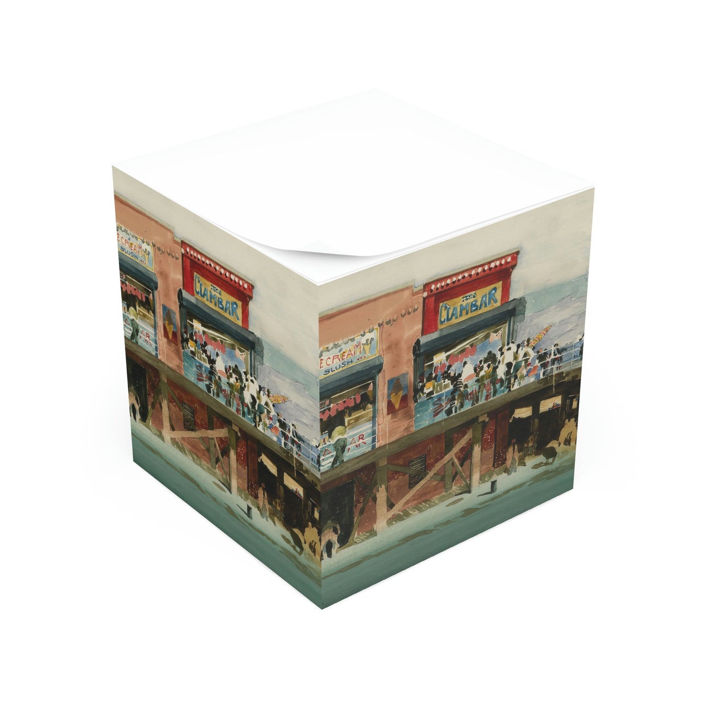Coney Island Cul-de-Sac by David Levine - Note Cube