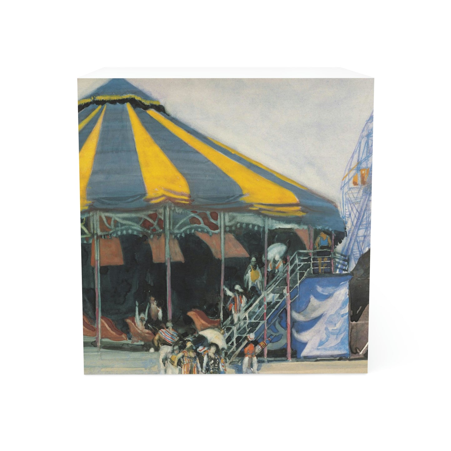 Coney Island Carousel by David Levine - Note Cube