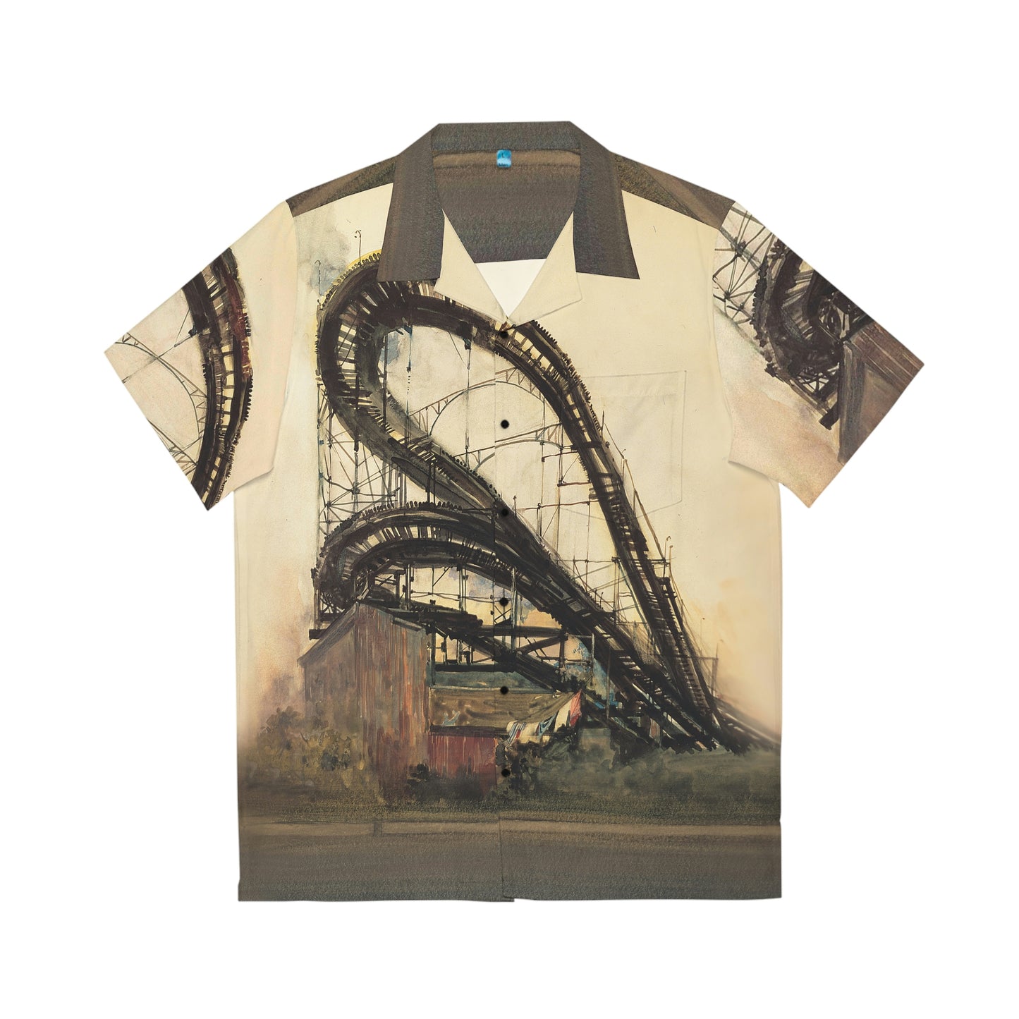 Coney Island Thunderbolt by David Levine - Hawaiian Shirt