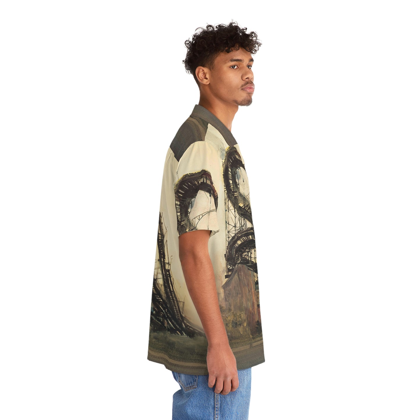 Coney Island Thunderbolt by David Levine - Hawaiian Shirt