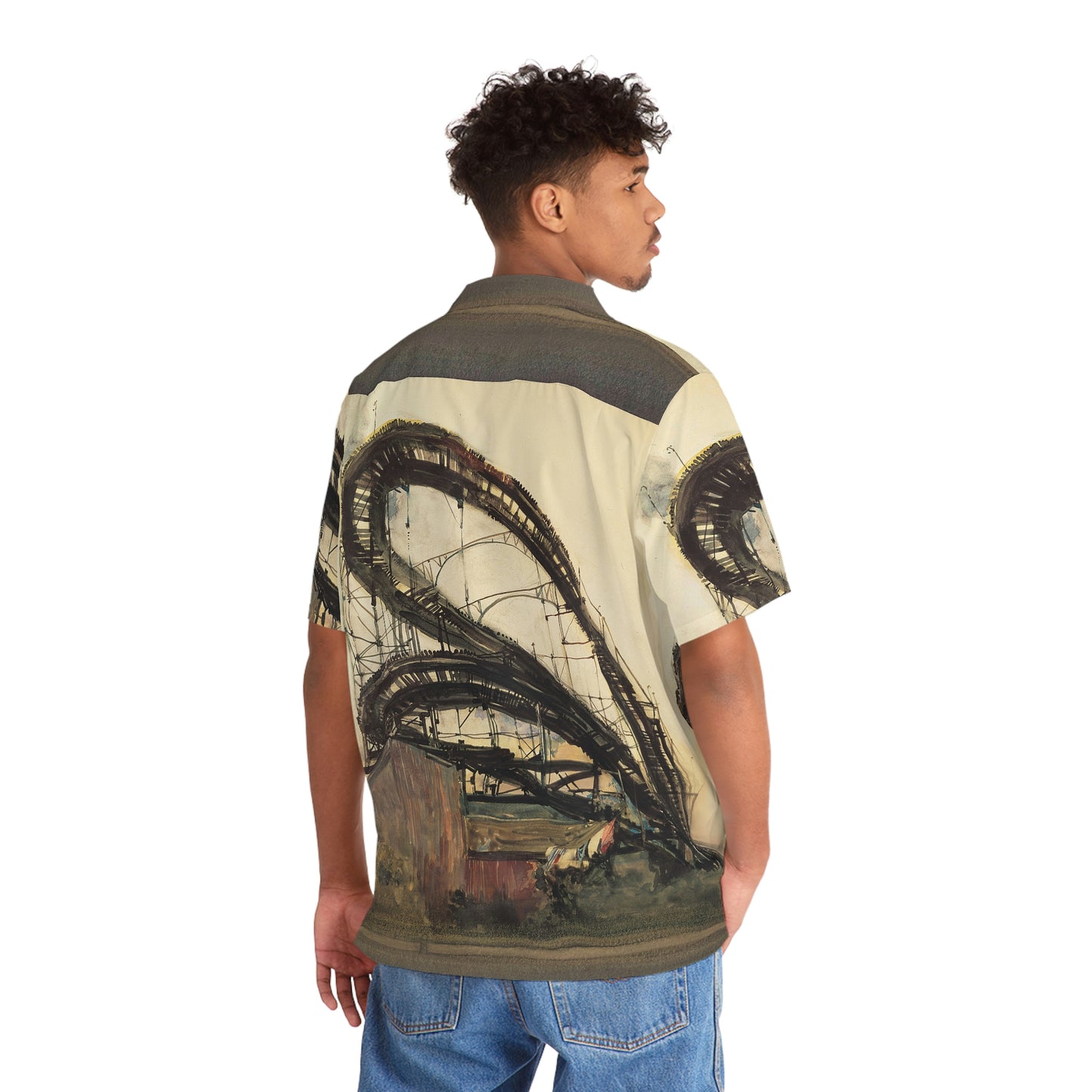 Coney Island Thunderbolt by David Levine - Hawaiian Shirt