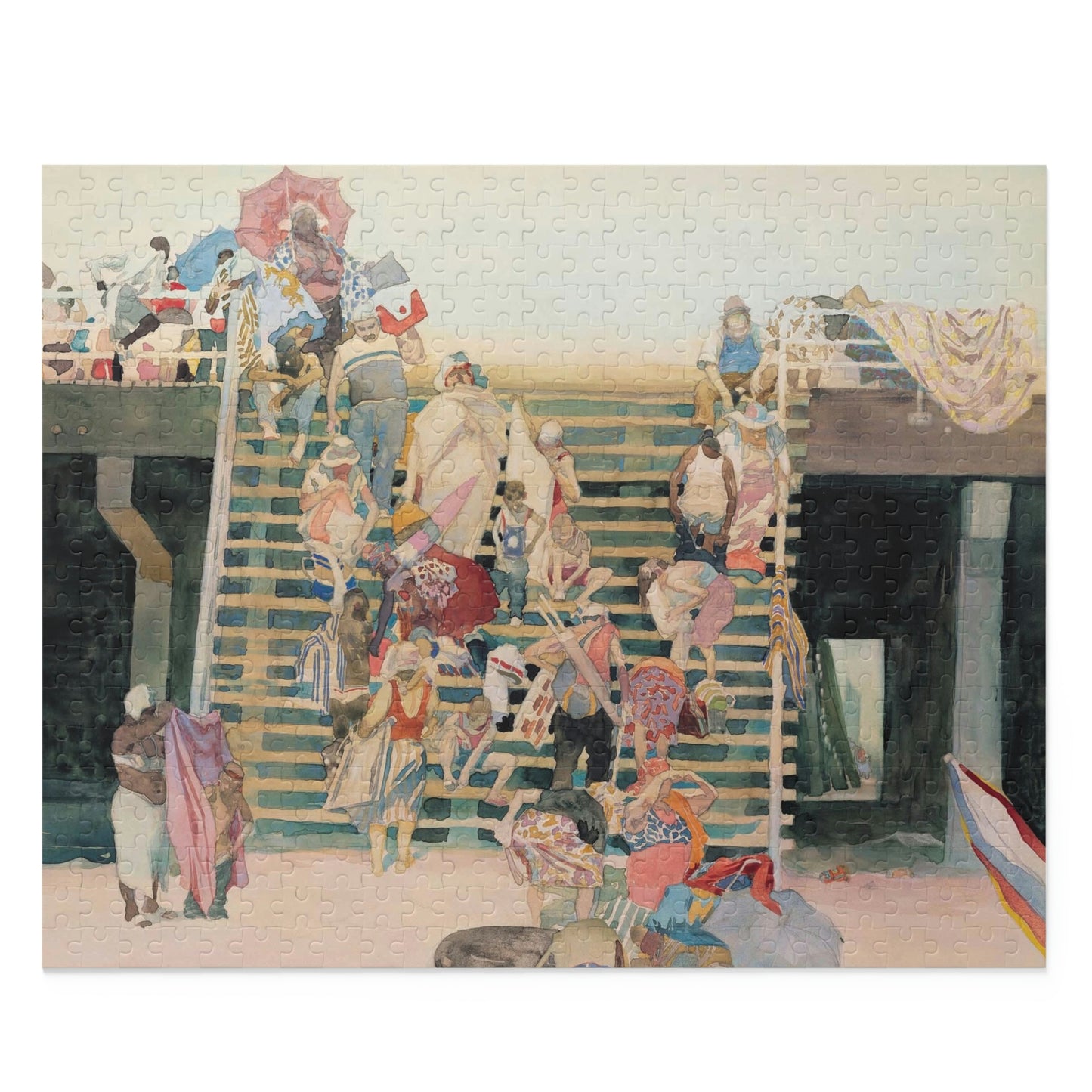 Descent Into Coney by David Levine - Puzzle (500-Piece)